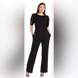 Classic Black Women's Jumpsuit - Donna Morgan, Size 14